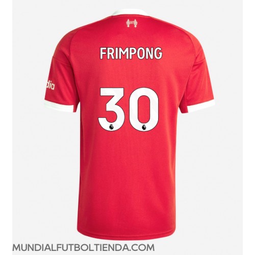 Camiseta Liverpool Jeremie Frimpong #30 Primera Equipación Replica 2025-26 mangas cortas